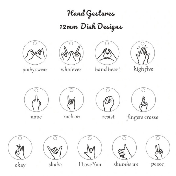 “Okie Dokie” Hand Sign Cute Pendant Charm Necklace - Picture 14 of 16